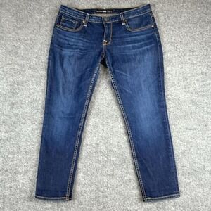 Big‎ Star Remy Jeans Womens 31 Medium Wash Low Rise Straight Flap Pockets Denim